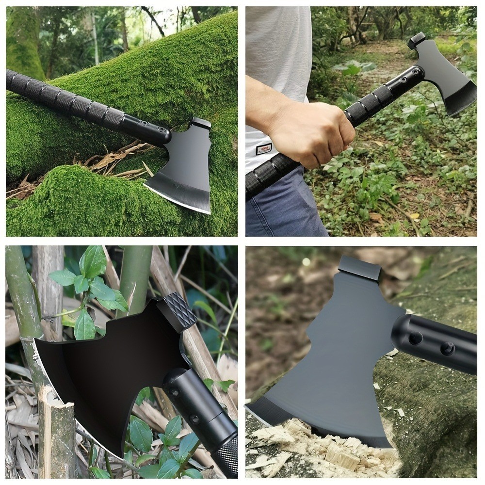 17" Tactical Camping Axe with Sheath - Multi-Functional Survival Tool Kit