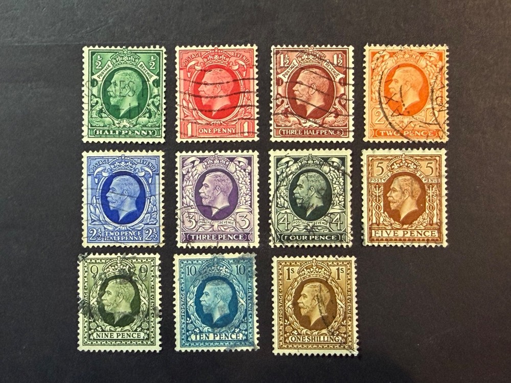 Great Britain # 210 - 220 Used Scott Value $ 22.25
