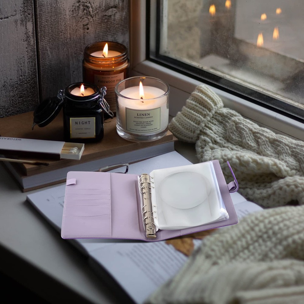 Knitting Needle Case Set Circular Purple