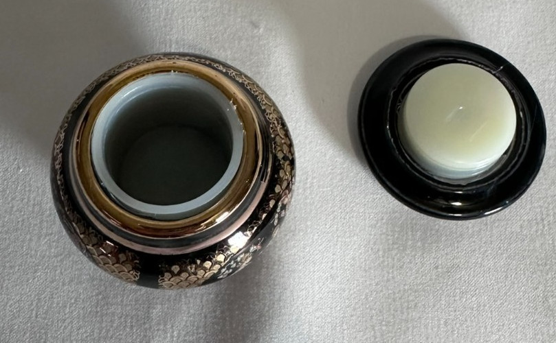 Anais Perfume Empty Mini Porcelain Lidded Jar