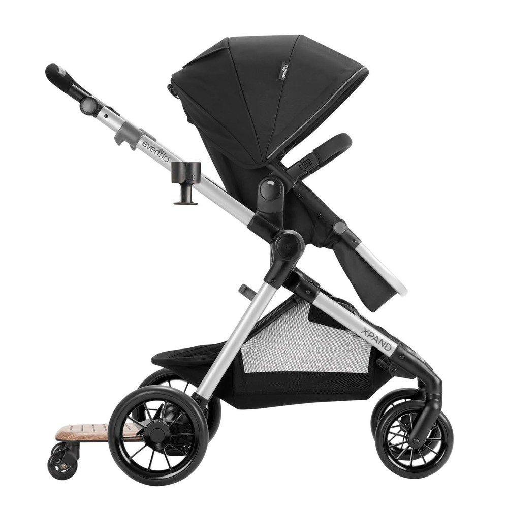 Stroller Rider Board, Convenient Riding Options, Non-Skid Surface, Smooth-Rid...