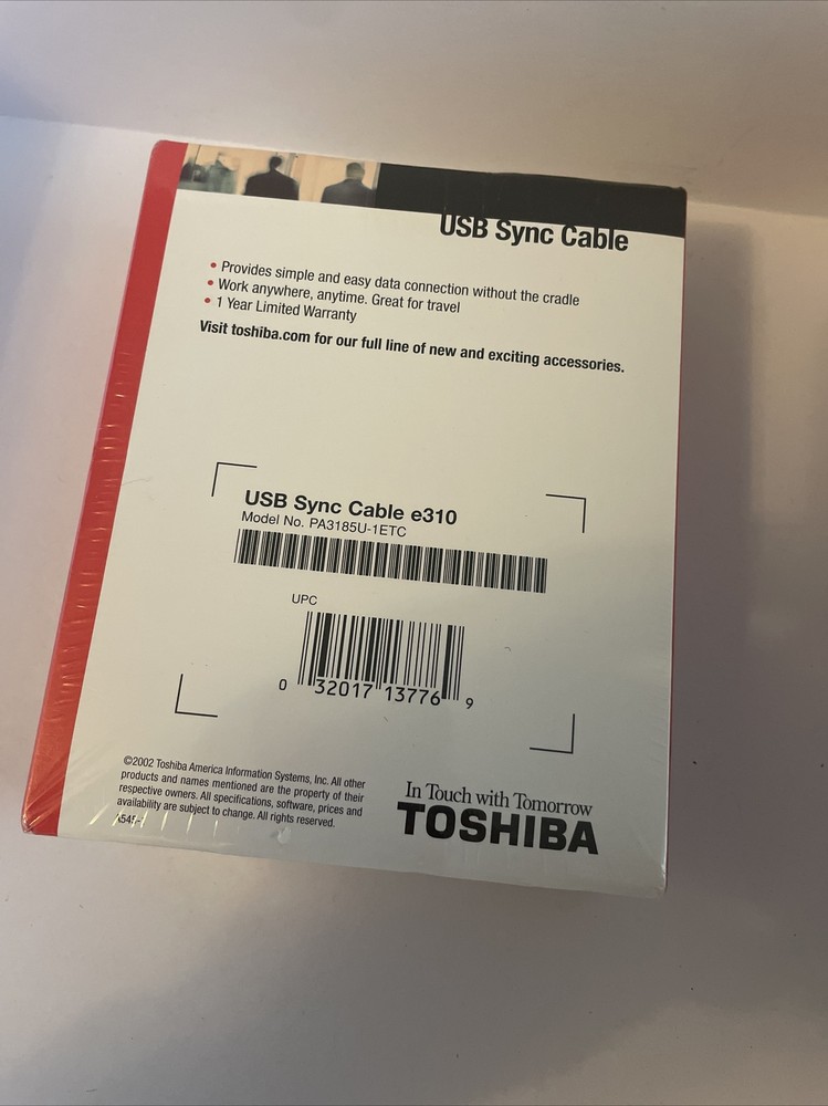 Toshiba E310 E330 E335 E740 E750 E755 Pocket PC USB Sync Cable (PA3185U-1ETC)