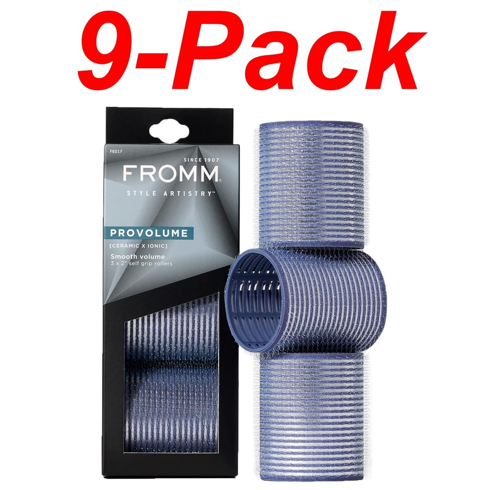 FROMM 9-count ProVolume 2" Self-Grip Ceramic Ionic Thermal Hair Rollers Curler