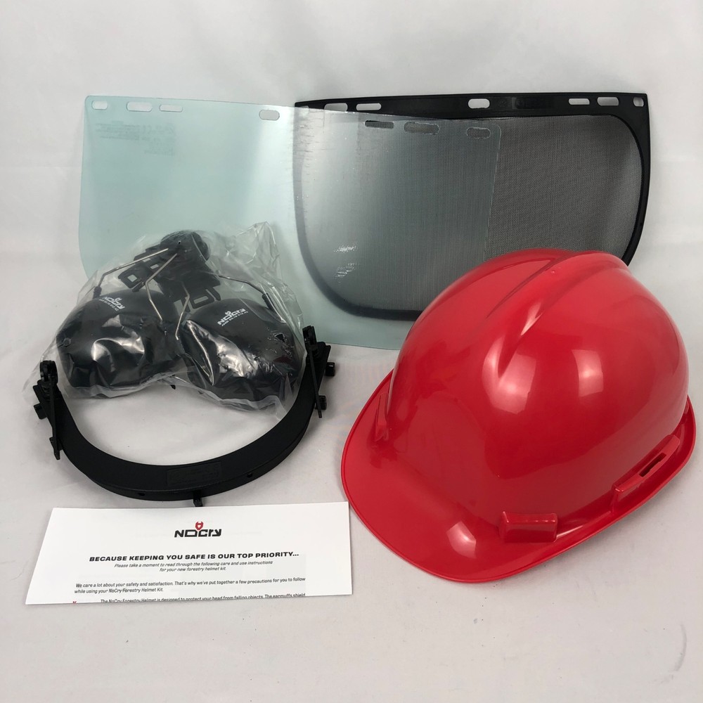 NOCRY FORESTRY SAFETY HELMET 5PIECE New Open Box