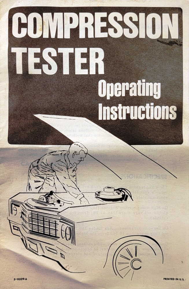 Vintage ICS DELUXE AUTO ENGINE ANALYZER Instructions