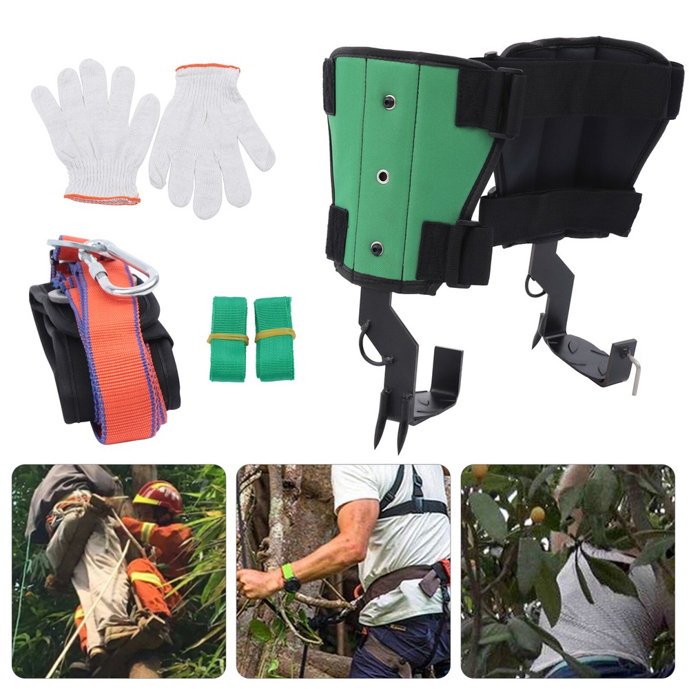 Tree Climbing Spikes 2 Gear Adjustable Harness Belt Non-Slip Tree Climbing Tool