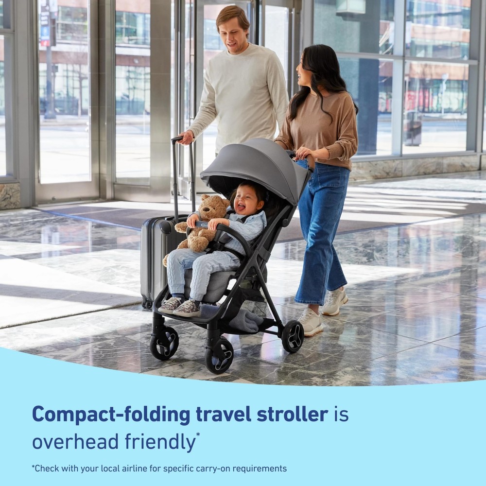 Graco Ready2Jet Compact Stroller – Compact Travel Stroller with Automatic