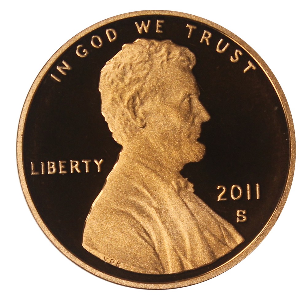 2011 Gem Deep Cameo Proof Lincoln Shield Cent US Coin