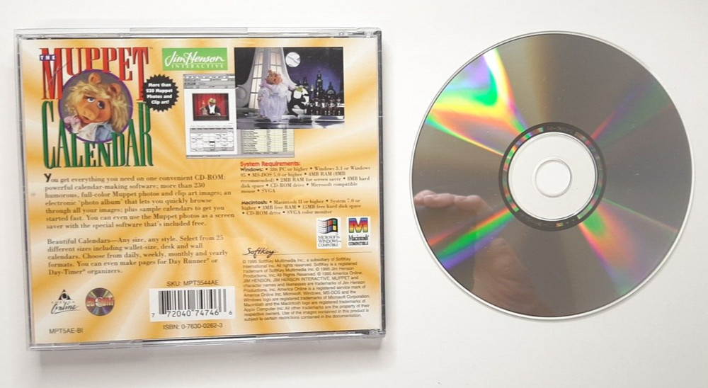 Jim Henson's Muppet Calendar PC CD-ROM 1995