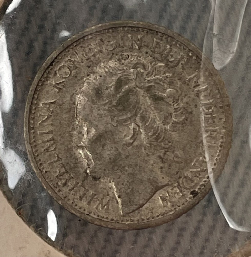 Netherlands 1944-S Silver Coin 10 Cents