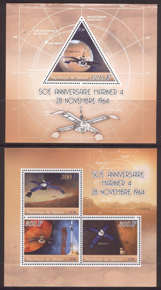 Lollini M66 Space NASA Mars - 2 Sheets MNH 2014