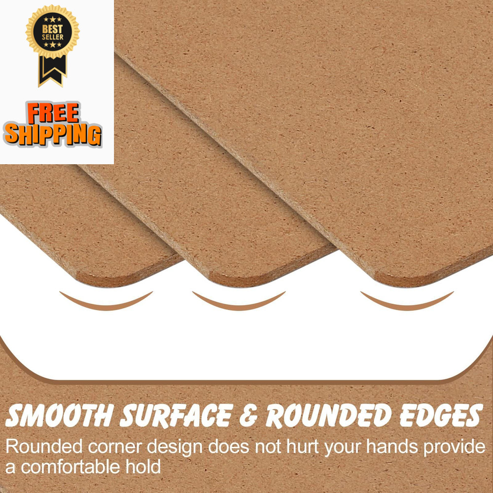 Clipboards, PANDRI 12 Pack Hardboard Office Low Profile Brown