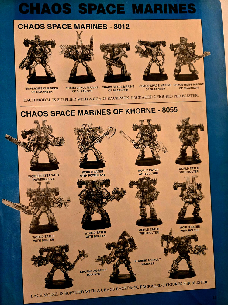 GW Warhammer 40 1994-95 Blue Miniatures Catalog