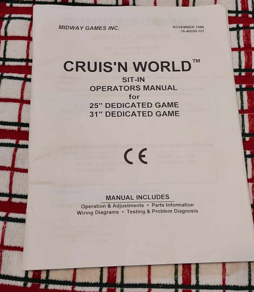 cruis'n world original arcade game manual
