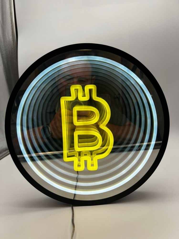 Bitcoin Neon infinity Light / Sign. Crypto Fun