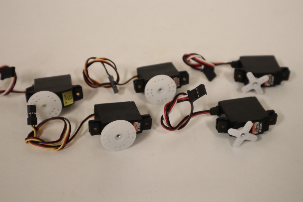 Set of 5 Micro RC Remote Control Airplane Servos Hitec and System 2000
