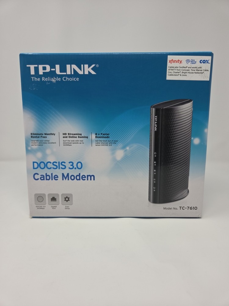 TP-Link TC-7610 DOCSIS 3.0 Cable Modem New