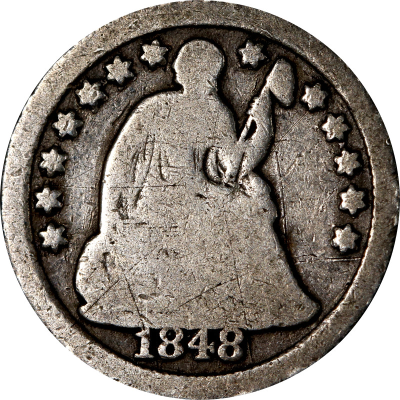 1848-O Seated Liberty Half Dime