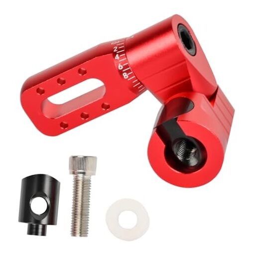 Archery Single Side V-Bar Mount - Adjustable Bow Stabilizer Quick Red