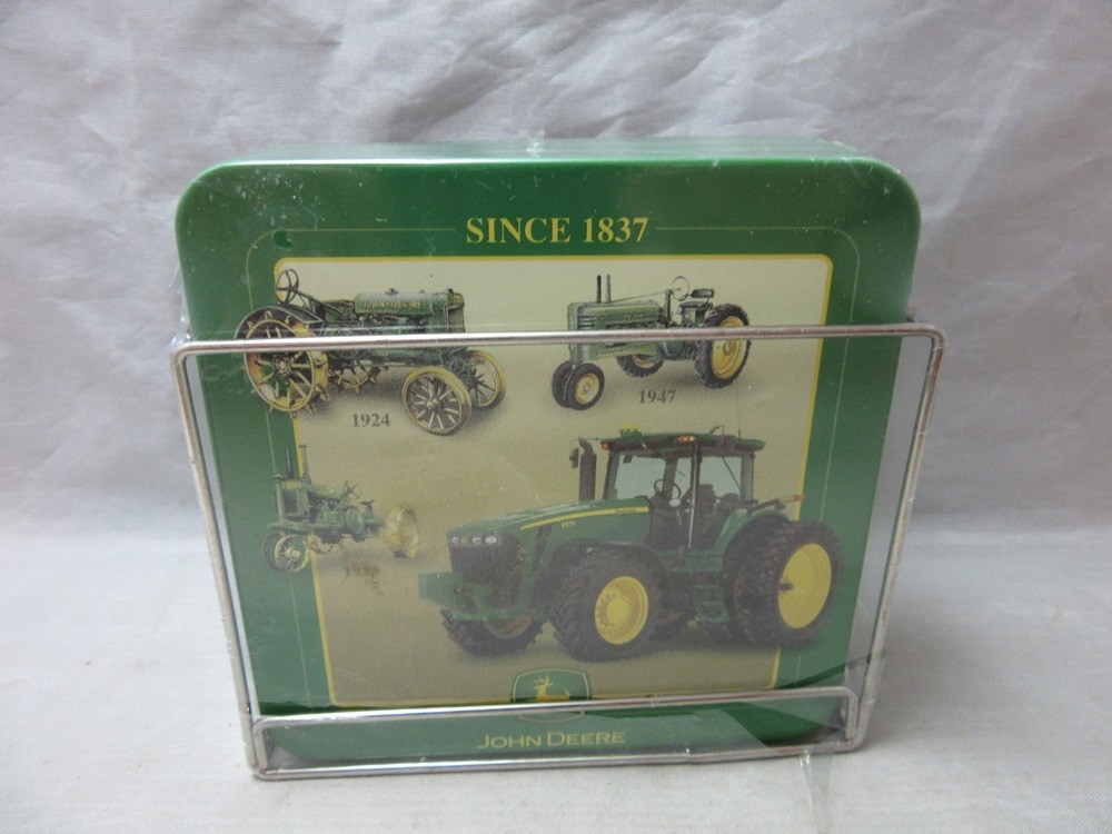 NEW John Deere adverting coaster set. Tractors