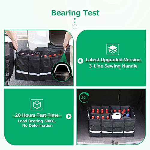 Trunk Organizer Cargo Organizer Trunk Storage Waterproof Collapsible Durable