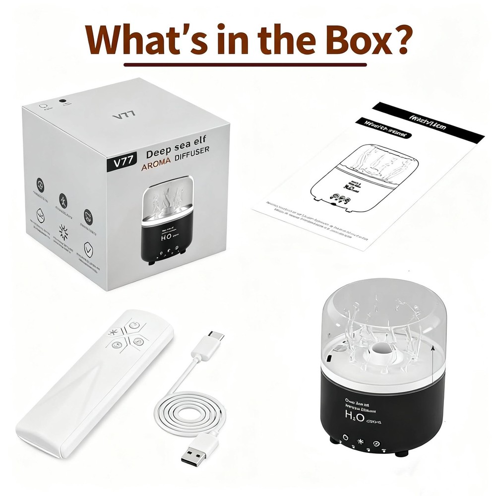 Jellyfish Humidifier Diffuser, 280ml Essential Oil Diffuser with Re... Fast Ship