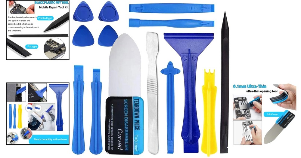 14-Piece Spudger Tool Kit for Safe Electronics Repair – Ultra-Thin & Versatile
