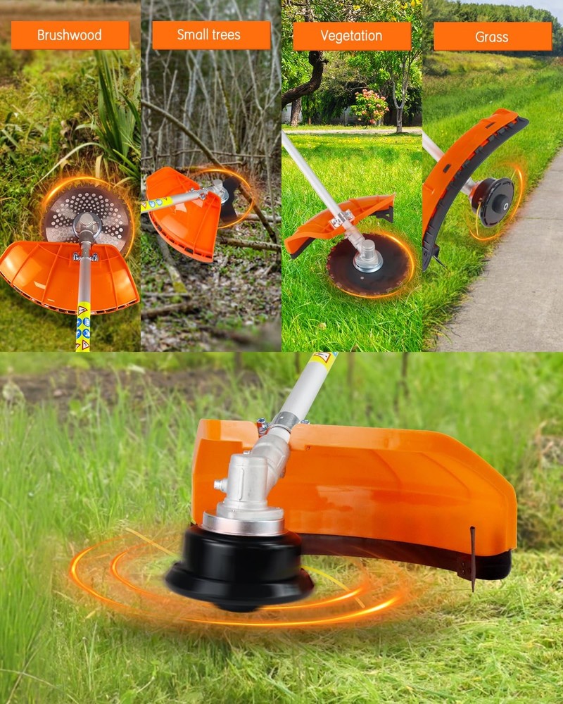 NEOTEC 31cc 17" Gas Weed Eater/Wacker 4-Cycle 4 in 1 String Trimmer/Edger