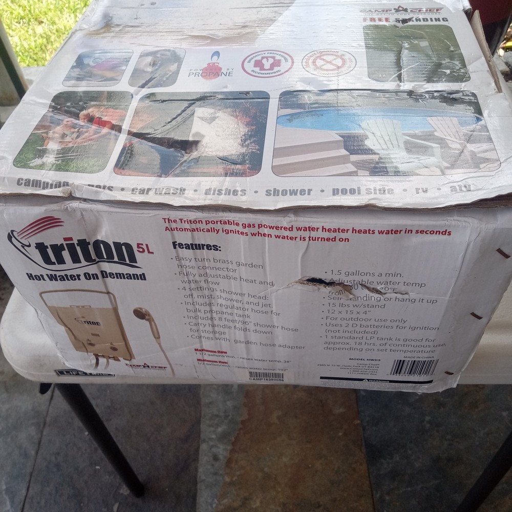 Camp Chef Triton 5L Portable Water Heater