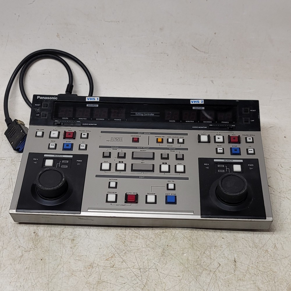 Panasonic AG-A650 Editing Controller UNTESTED No Power Supply