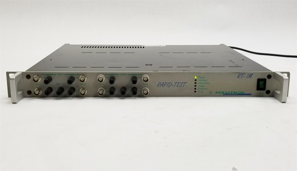 NEUTRIK RT-1M Rapid Test Multi-Tone Audio Analyzer Option DTMF w/Phantom Adapter
