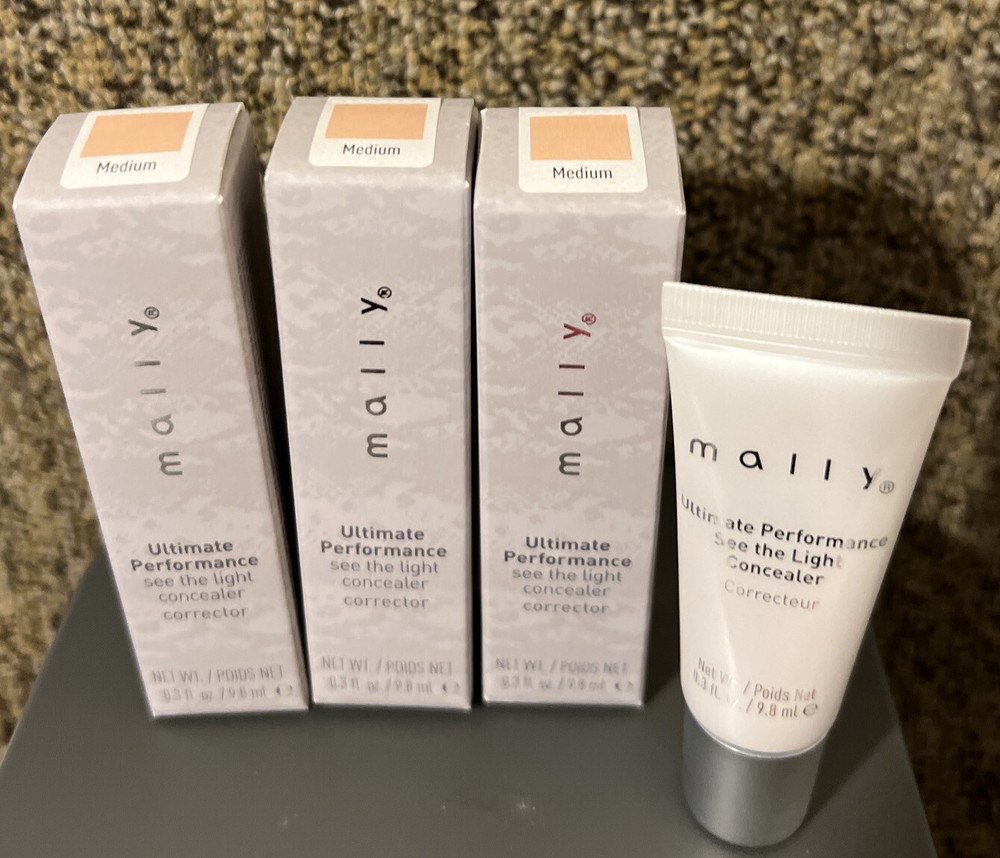 3 MALLY Beauty Ultimate Performance See The Light Concealer ~MEDIUM ~NIB