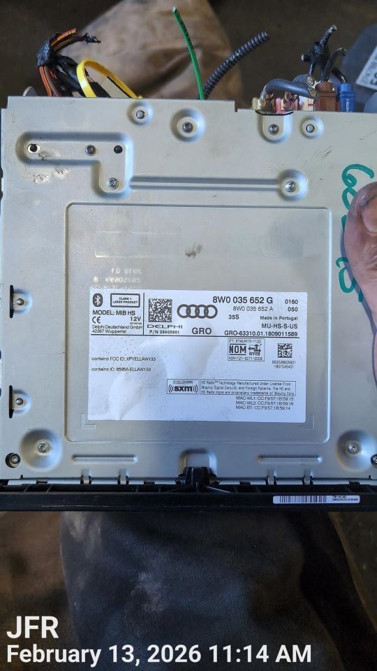 CD PLAYER OEM 2018 A4 AUDI 1YR WRNTY