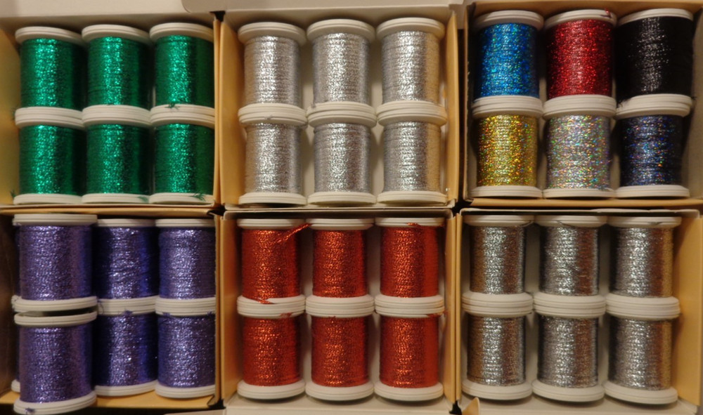 New Gudebrod HT Flat Braid 75yd Metallic Custom Rod Building Thread 515MD CHOOSE