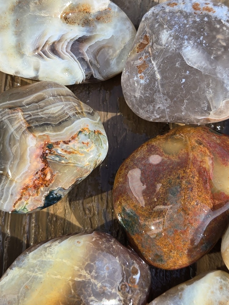 Botswana Agate Selects - ROLLING HILLS - Rough, Natural, Not Polished A+ Grade