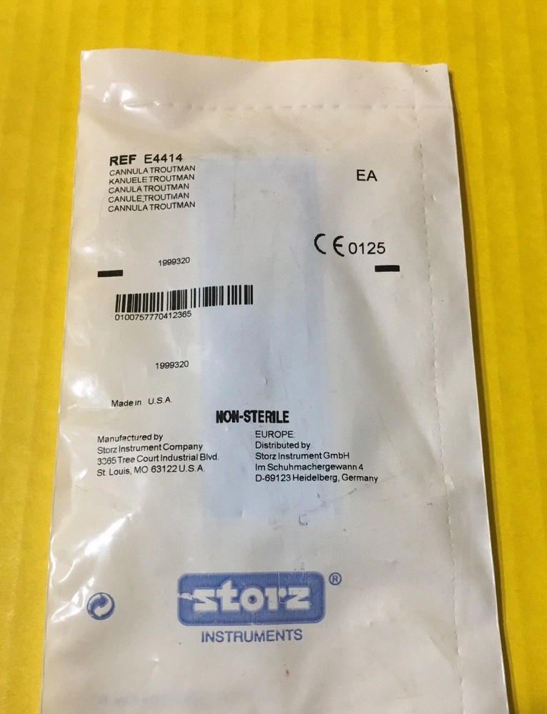 Storz Surgical Troutman Cannula REF: E4414