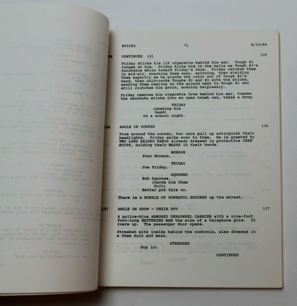DRAGNET / Tom Mankiewicz 1986 Screenplay, Dan Aykroyd & Tom Hanks Crime Comedy
