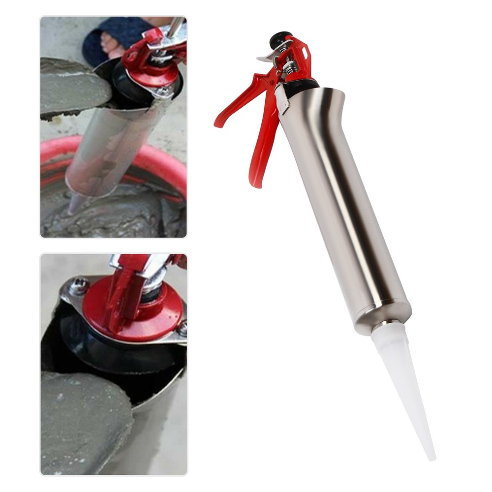 Cement Grout Mortar Pointing Grouting Gun Sprayer Applicator Tool W/2 Nozzle