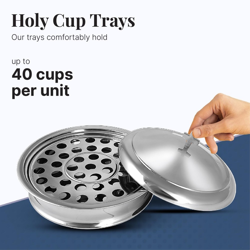Mayur Exports Communion Ware | Holy Stackable 1 Shiny (Mirror) Finish