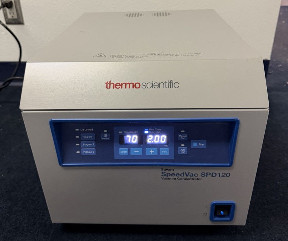 Thermo Scientific Savant SpeedVac SPD120 Vacuum Concentrator temp control