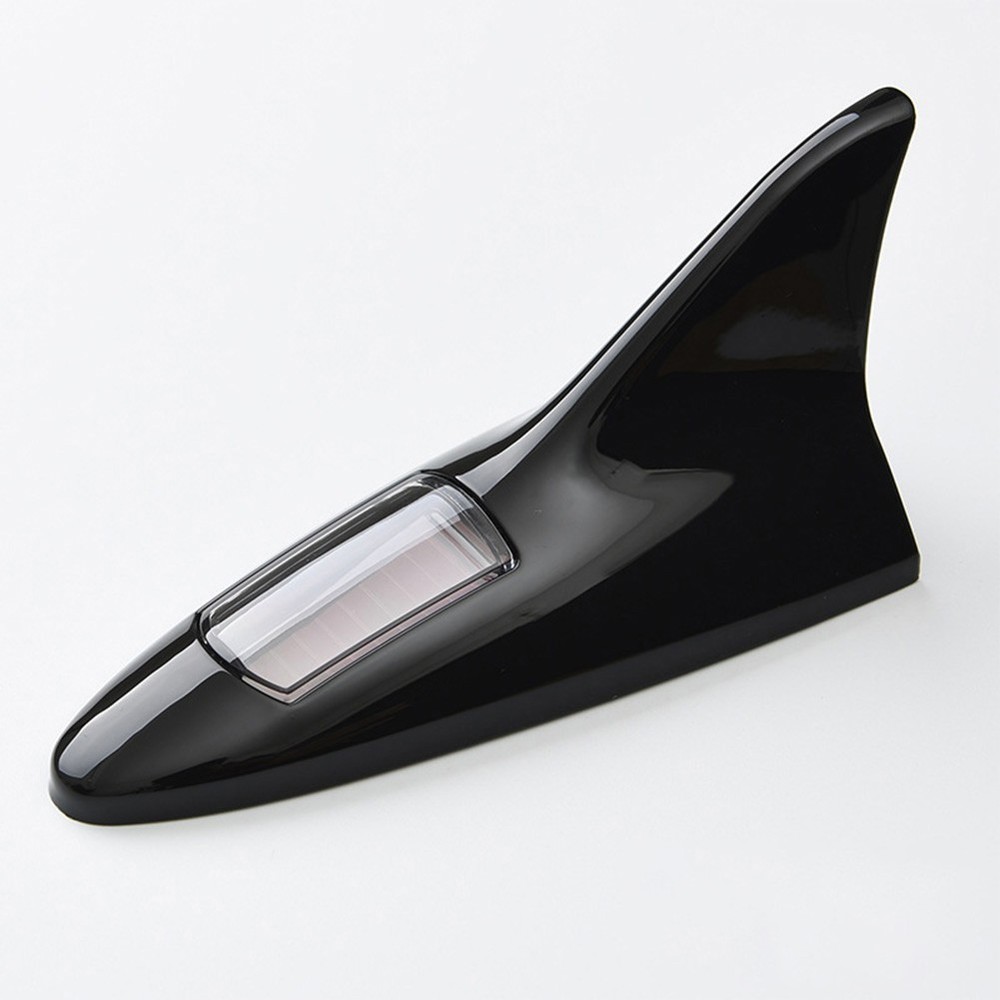 Solar Powered Vehicle Antenna Fin with LED Light and Auto On Off Function