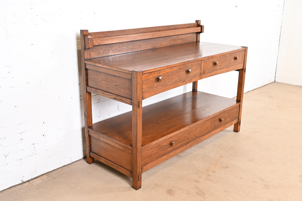Gustav Stickley Style Mission Oak Arts & Crafts Sideboard or Buffet Server