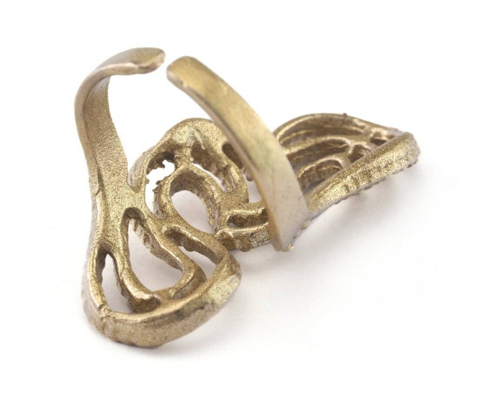 Adjustable Ring Raw brass (18mm 8US inner size) 2746