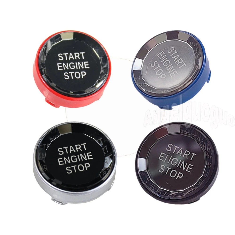 Car Crystal style START STOP Engine  Button Replace Cover Switch Key for BMW X1