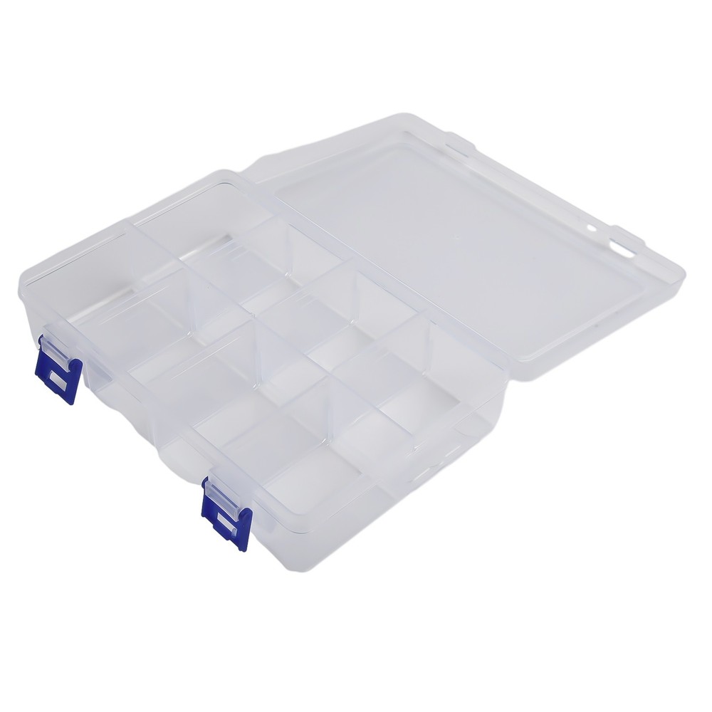 Adjustable 8 Grids Compartment Plastic Storage Box/ Screw Holder Case Organizer