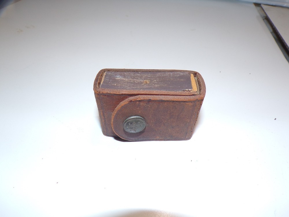 VTG Leather Matchbox Holder