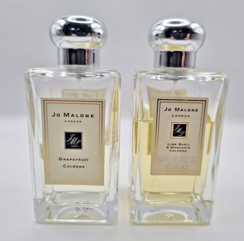 2 x Jo Malone Cologne Grapefruit & Lime Basil & Mandarin - Used
