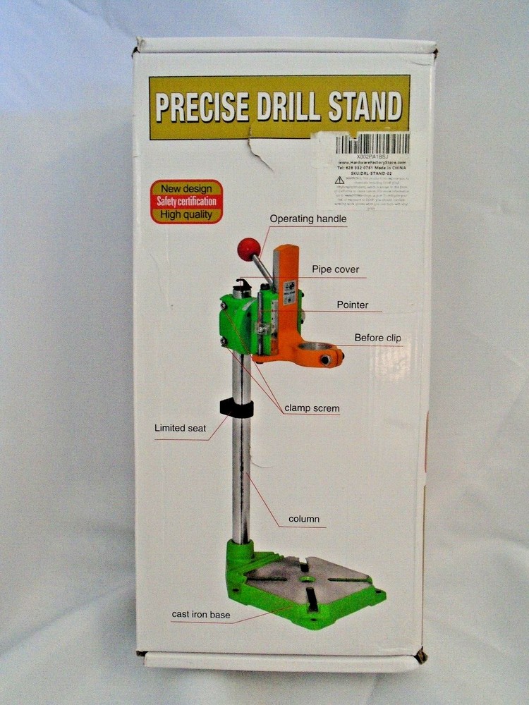 High Precision Electric Power Drill Press Stand Table 0-90 Degree Rotating Frame