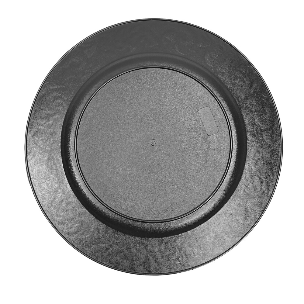 100* 13" Charger Dinner Plate Spraying Paint Process Party Dinner Plates Black