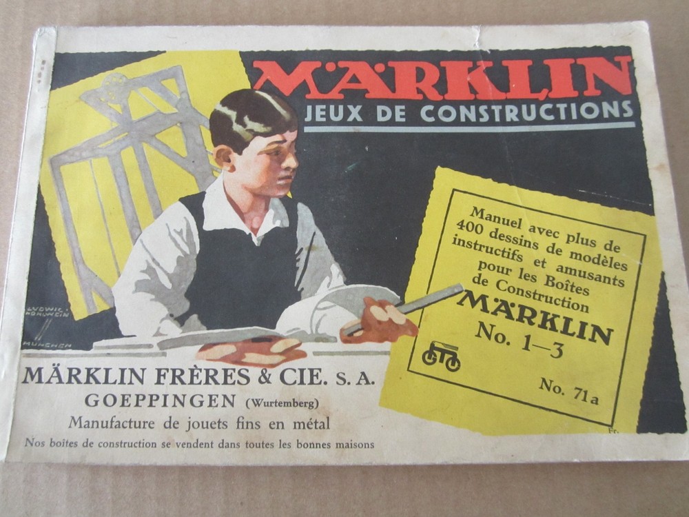Marklin manual construction sets ref 71a